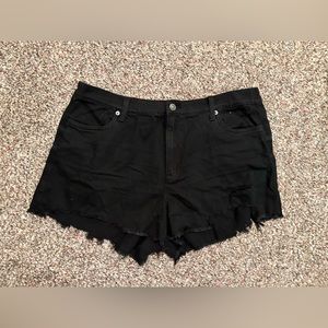 Black denim shorts from Aerie - size XL